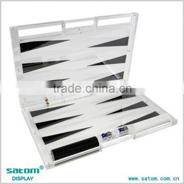 2016 Guangzhou Folding Chess Board With Lucite Backgammon Board