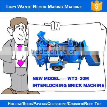 2016 WANTE BRAND TWIN--M7MI Hydraulic Block Machine Delivering to Uganda