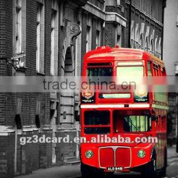 3d lenticular sheet 3d modern bus deep 3d look public advertising