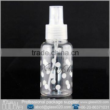 Round PET Lotion Bottle One Set for Cosmetic