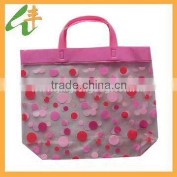 newest design printed fashion clear pvc handbag