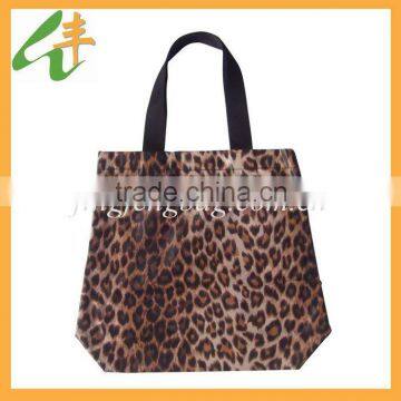 lady leopard fashion polypropylene shopping bags