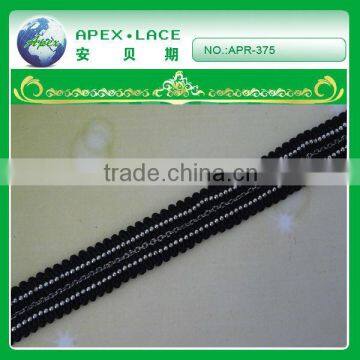 poyester tape with chain for garment