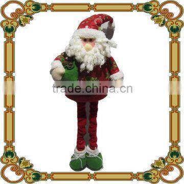 Wholesale Decorative Christmas Standing Santa Doll with Flexible Leg