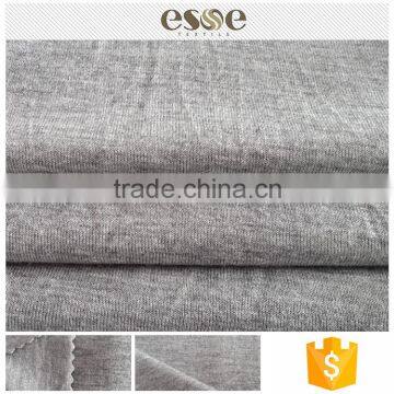 Custom plain jersey solid rayon grey fabric