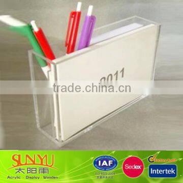 hot sale modern clear acrylic sign calendar holder/acrylic calendar display rack