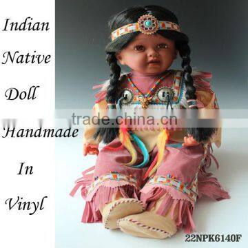 22 inch Indian traditional dolls beaded indian dolls