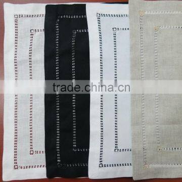 Double hemstitch linen placemat no.2