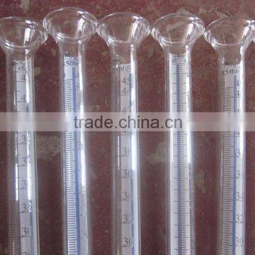 45ml glass tube measuring cylinder ,low price