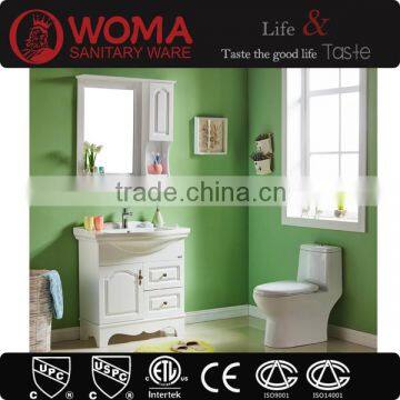 Floor Mount wooden Cabinet With Mirror Box combo Bathroom vanity No.W108