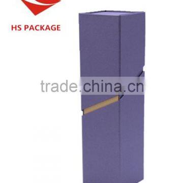 signle packed foldable paper wine box