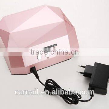 Diamond black manicure fashionable 36 watts ccfl led nail lamp led ccfl nail lamp