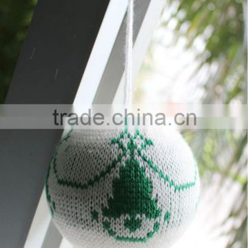 newest knitted christmas ball tree decoration