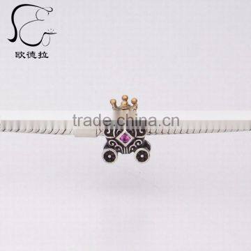 c Fashion Silver Cartoon Yellow Gold Bone Carved Pendant photo-4