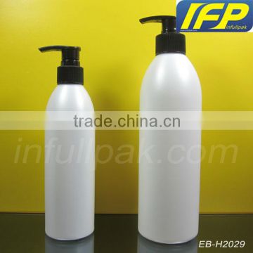 Pearl White Plastic Cosmo Round HDPE Bottles 250ml & 500ml