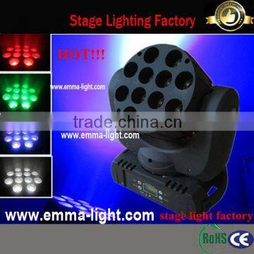 High brightness 12*10W 4-in-1 led beam moving head night club led light