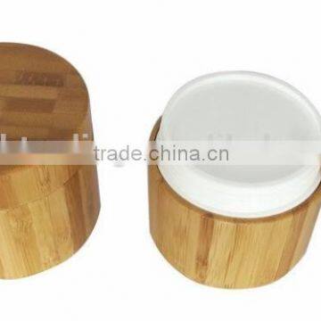 50g hot sale bamboo cosmetic container, bamboo cosmetic packaging, cream jar europe