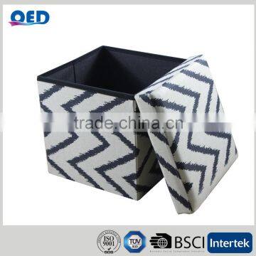 Fabric Folding Ottoman Fancy Small Sitting Stool