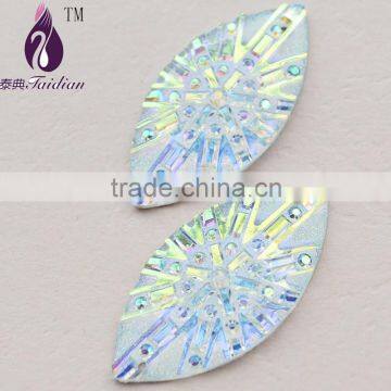 Hores Eye Garment Gems 17*29 mm Sew On Rhinestone , Flatback Gemstone Cabochon ,Jewelry Beads Sets                        
                                                Quality Choice