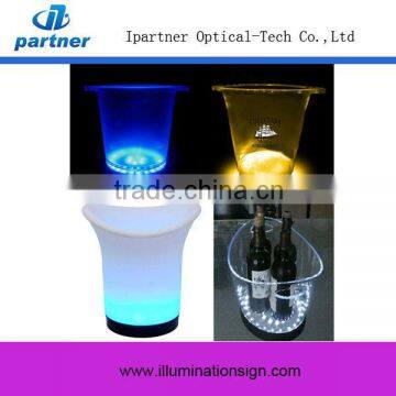 2015 New Type Acrylic Made Ice Bucket With Led