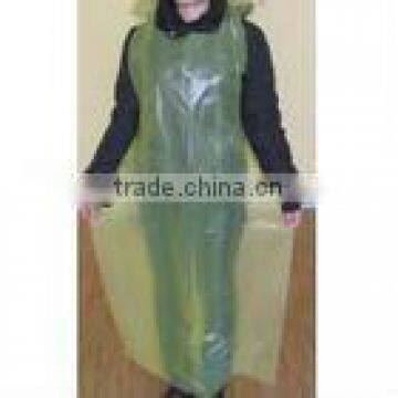 yellow plastic food apron