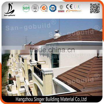 Lightweight Color Coated Galvanized Steel Roof Sheet, Stone Coated Aluminum Steel Roof Tile photo-4
