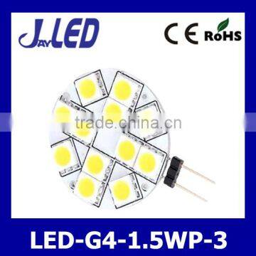 PCB 5050smd 1.5W ac/dc 11-18V round pcb led g4