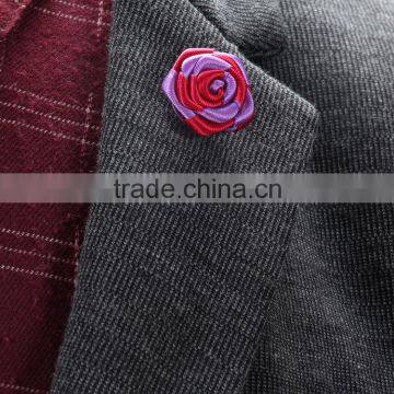 Men's Mix Colors Flower Rose Boutonniere Brooch Lapel Pin