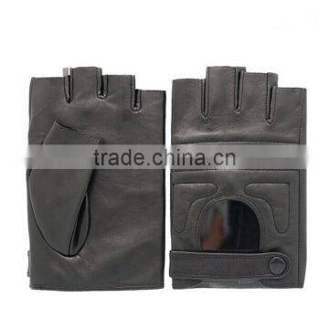 sheep snap closure hollow back short gloves