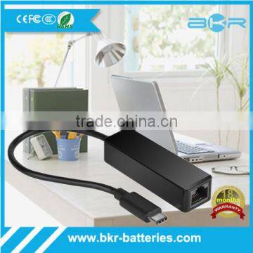 Mini USB Ethernet Adapter USB 3.1type c male to 10/100/1000 giga Lan Network Ethernet Adapter Card For Apple MacBook
