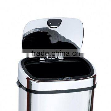 8 10 13 Gallon Infrared Touchless Dustbin Stainless Steel Waste Bin Office Waste Bin Indoor Trash Bin/ Trash Can SD-007 photo-5