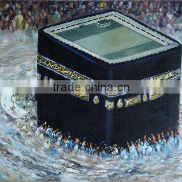 Hand Made Khaana Kaaba Oil Painting on Canvas ( Item No.IS/PG4U/110)