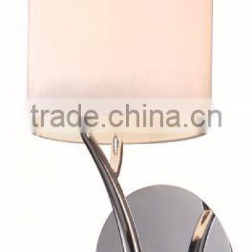 Stainless steel base and holder modern fabric wall lights