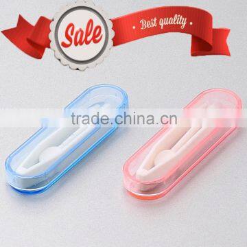 Colorful contact lens tweezer with outside case