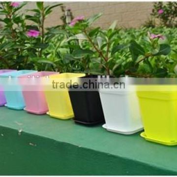 2015 new style plastic flower pot for family and office