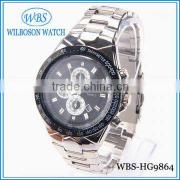 Big fashion stainless steel best luxury watches men 2014