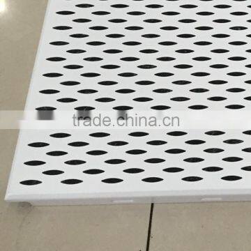 Soundabsorption 2x2 Leaf-shaped Perforated Aluminum 600x600 Strip False Ceiling For Building Construction Materials photo-6
