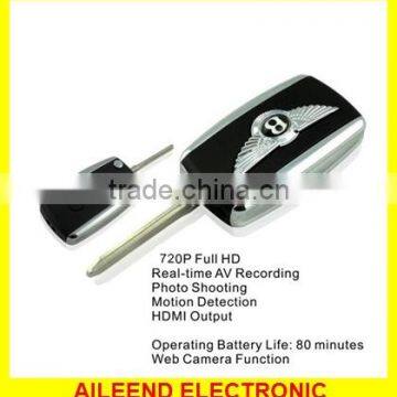 Full HD 720P Motion Detected Car Keychain Camcorder Spy Camera Hidden with HDMI Output Car key Spy Camcorder