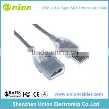 USB 2.0 A Male to A Female Extension Cable