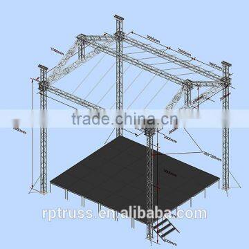 hot sale 290mm*290mm aluminum stage truss roof truss stage