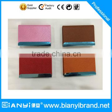 PU cover Metal card holder