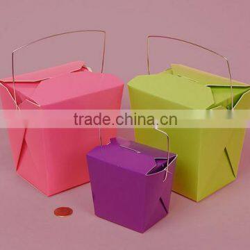 GINGHAM WIRED HANDLE PAPER BOXES