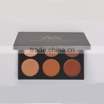 New Professional 6 Color Makeup Cosmetic Concealer Camouflage and powder Palette