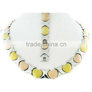 TT228 Tri-Color Women Stainless Steel Necklace