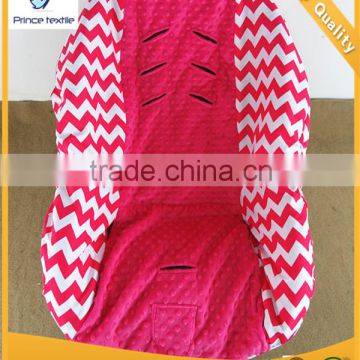 Baby Car Seat Cover Protector Hot Pink Chevron Minky Toddler Car Seat Cover