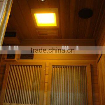 1 People Capacity and Red Cedar Solid Wood Type Dry Steam Sauna Room photo-4