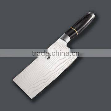 FDA/FLGB/SGS certificated food grade wood handle damascus cutting knife
