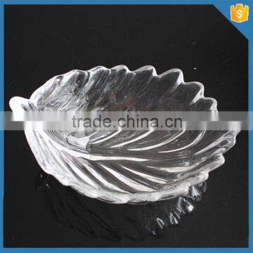 Feather design christmas dinnerware plume shape fruit plate