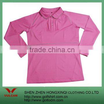 Fashion ladies athletic dry fit polo shirt