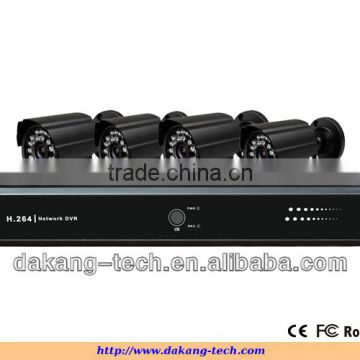 4ch dvr kit, CMOS 800tvl bullet camera,p2p cloud DVR system